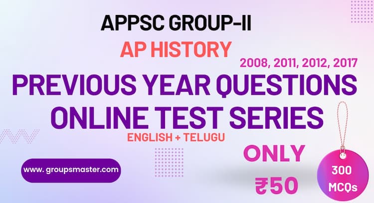 course | APPSC Group-II  AP History PYQs Test Series